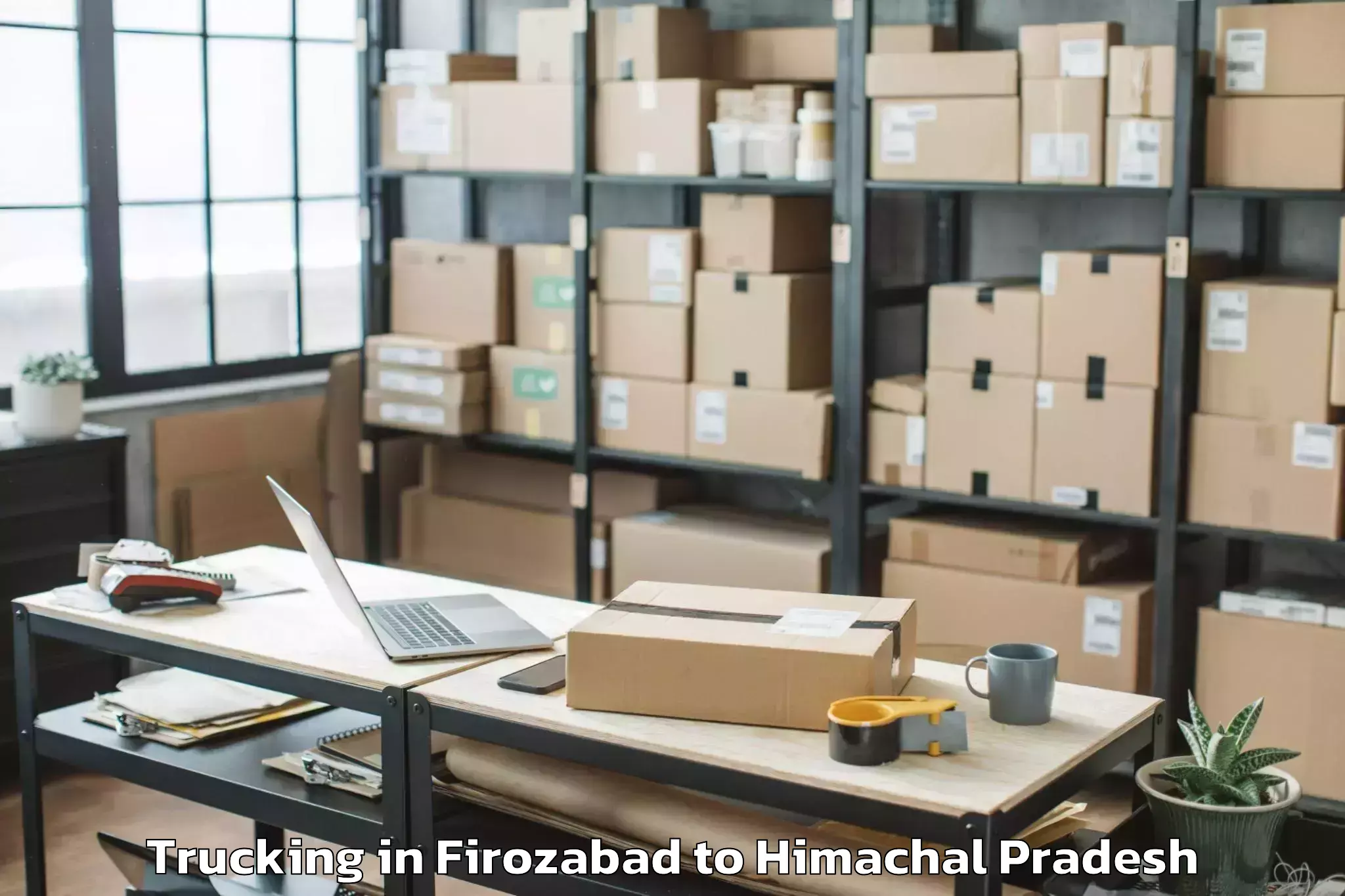 Book Firozabad to Gaggal Trucking Online